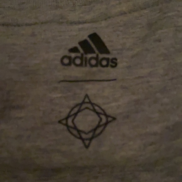 RARE Adidas grey mock neck long sleeve sweatshirt - Picture 4 of 4